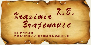 Krasimir Brajenović vizit kartica